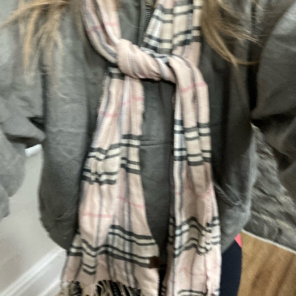 Roots scarf plaid pink - Picture 4 of 4